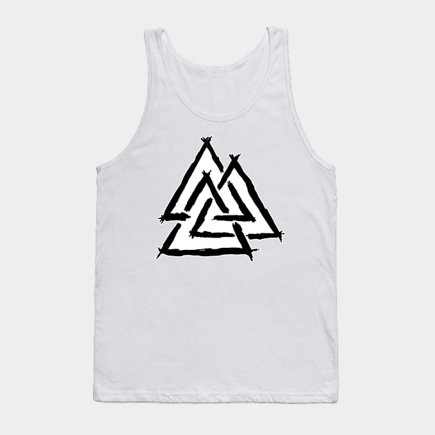 Valknut Norse Symbol Tank Top by MacSquiddles